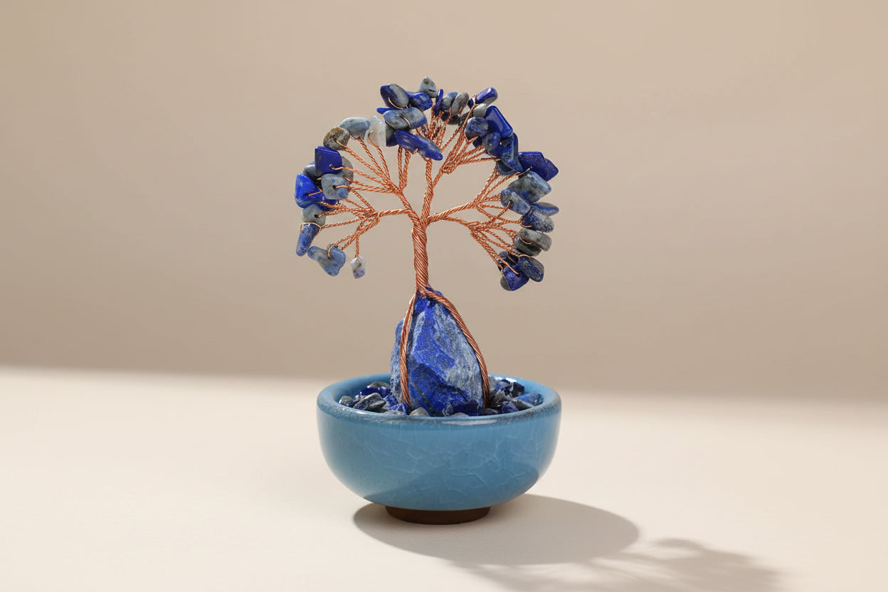 Arbre de Vie en Lapis-Lazuli – Bol Décoratif (Couleur Aléatoire)
