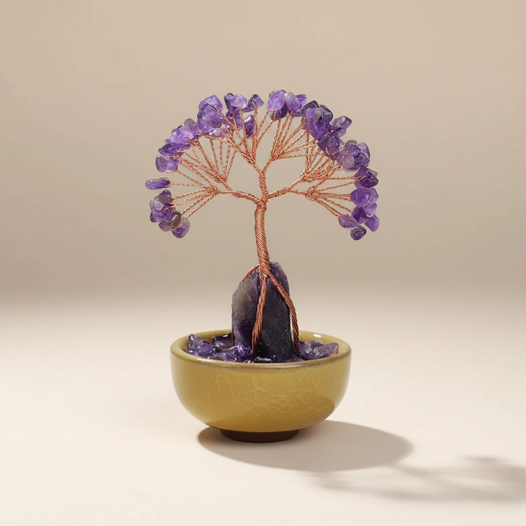 Arbre de Vie en Améthyste – Bol Décoratif (Couleur Aléatoire)