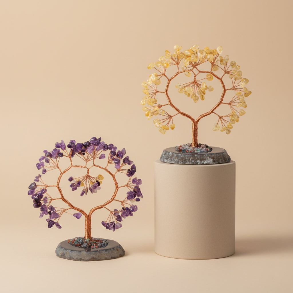 Arbre de Cœur 150mm en pierres naturelles