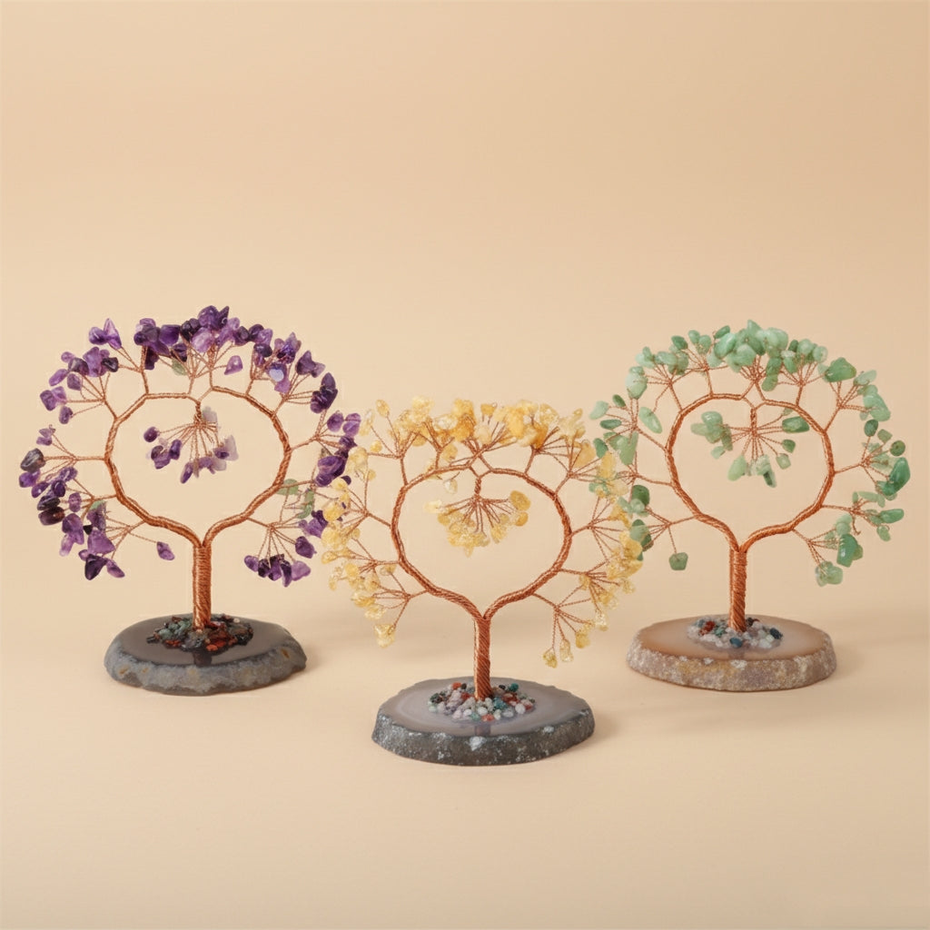 Arbre de Cœur 150mm en pierres naturelles