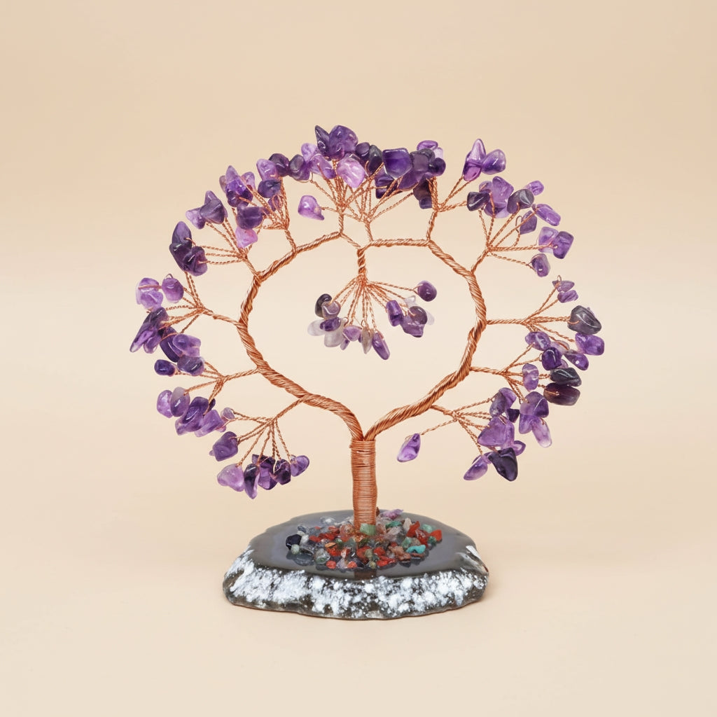 Arbre de Cœur 150mm en pierres naturelles