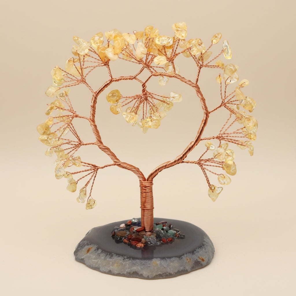 Arbre de Cœur 150mm en pierres naturelles
