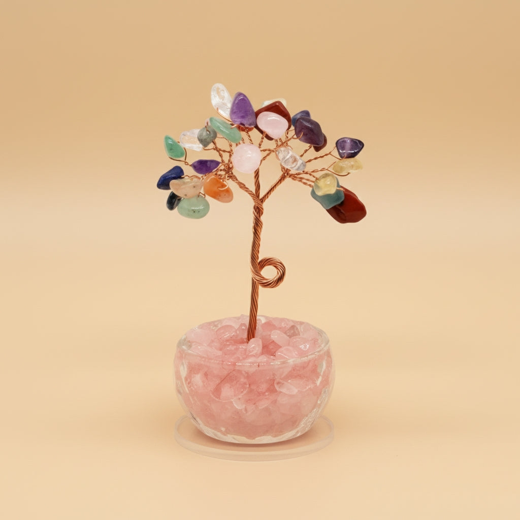 Arbre de Vie 80mm avec son pot en Pierres Naturelles