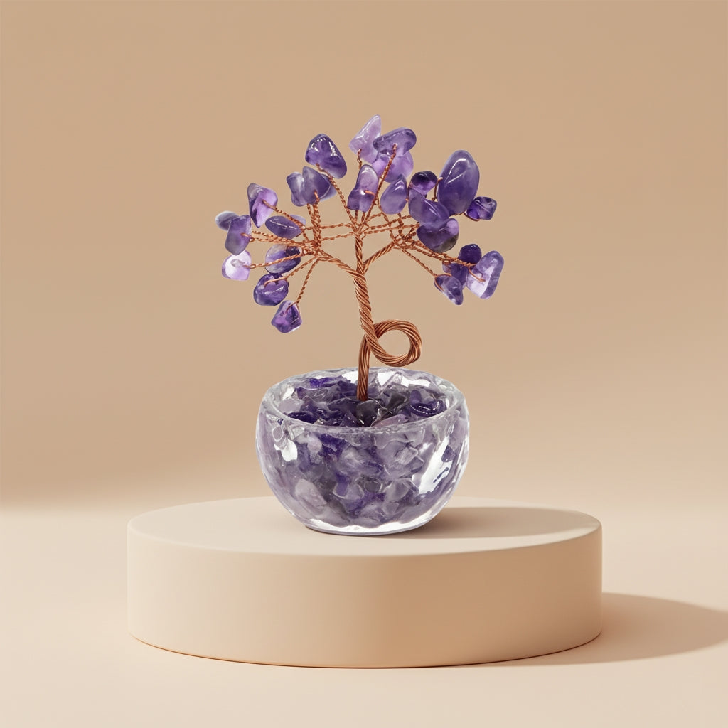 Arbre de Vie 80mm avec son pot en Pierres Naturelles