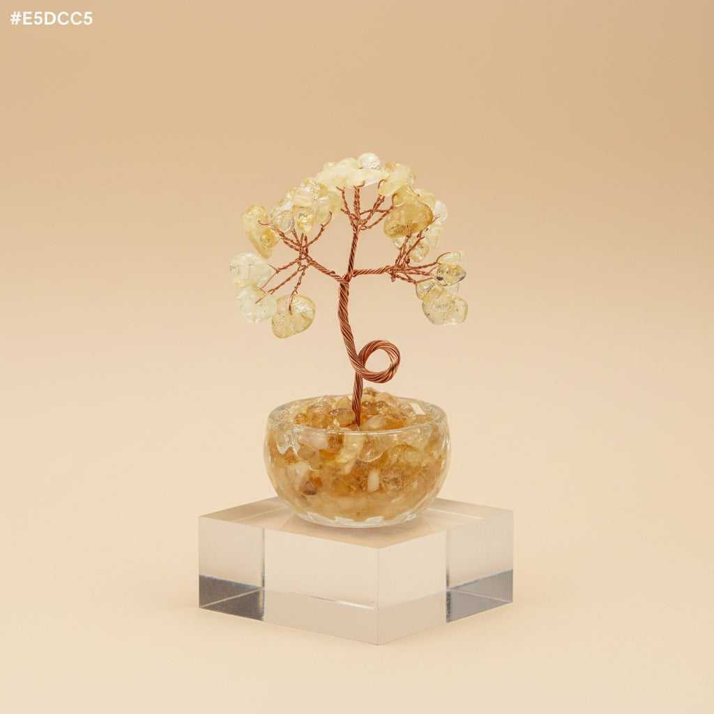 Arbre de Vie 80mm avec son pot en Pierres Naturelles