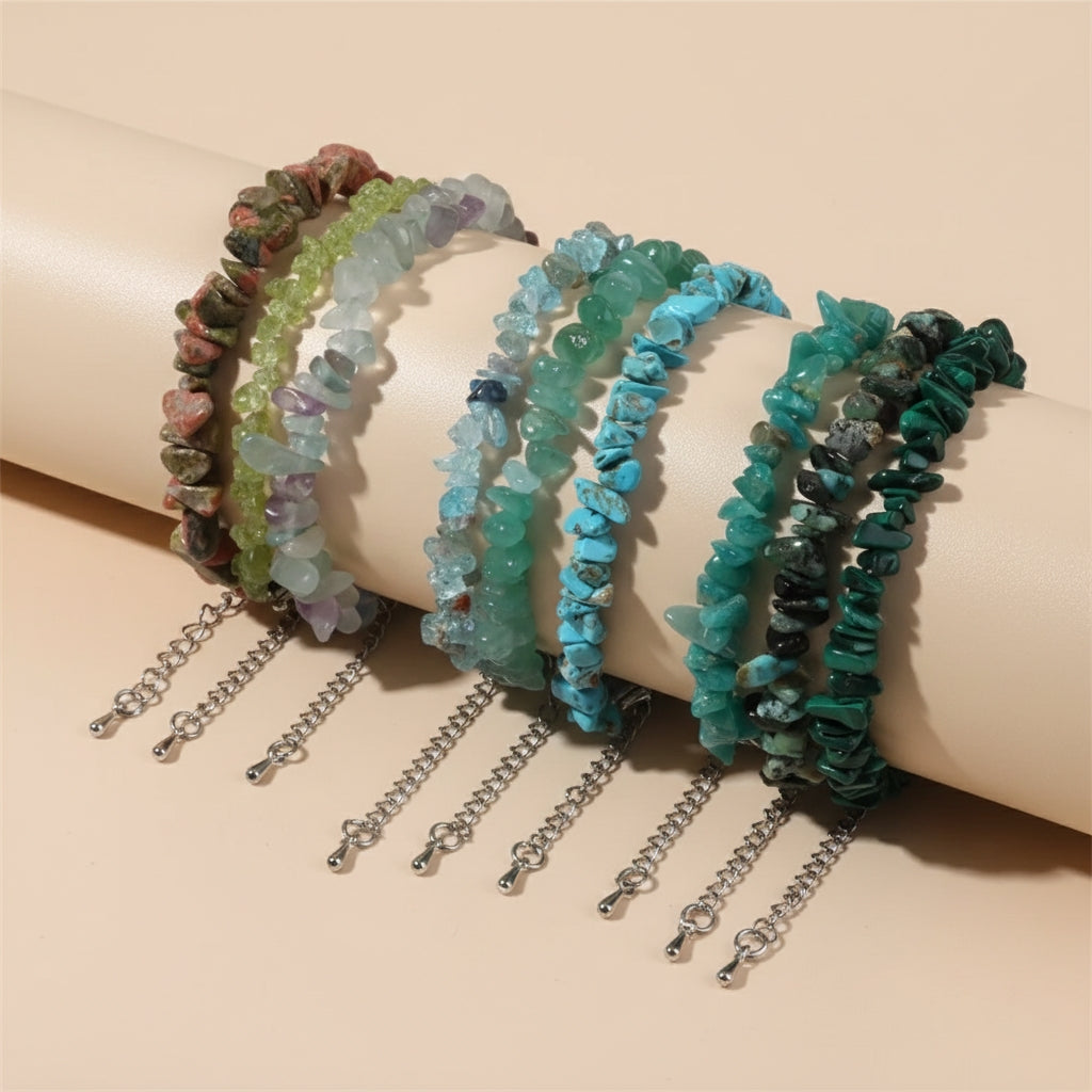 Bracelet Argent en Pierres Naturelles