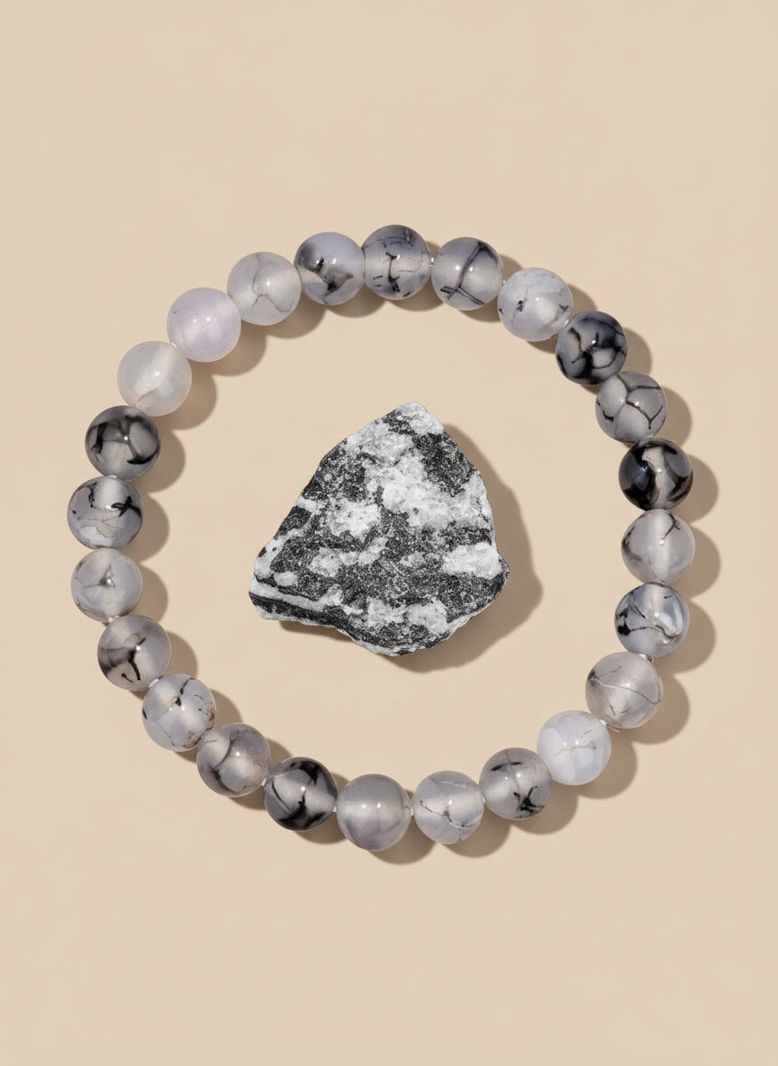 Bracelet en Pierres rondes Naturelles