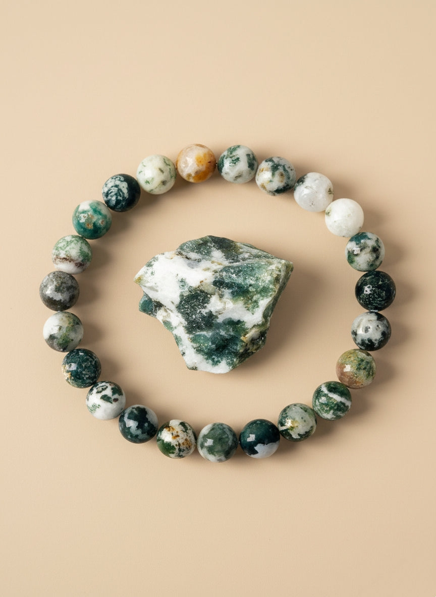 Bracelet en Pierres rondes Naturelles
