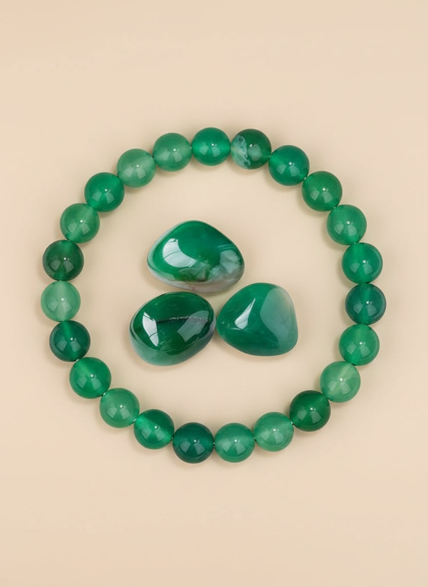 Bracelet en Pierres rondes Naturelles