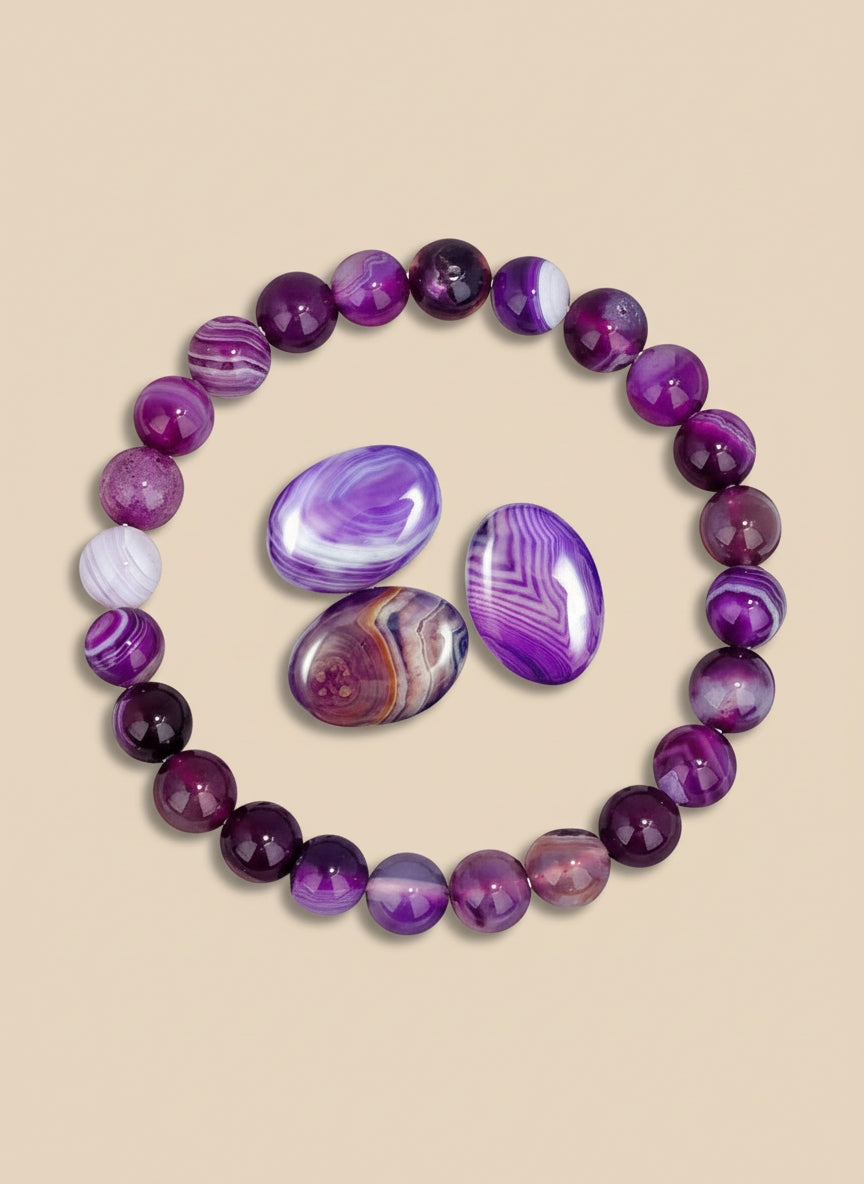 Bracelet en Pierres rondes Naturelles