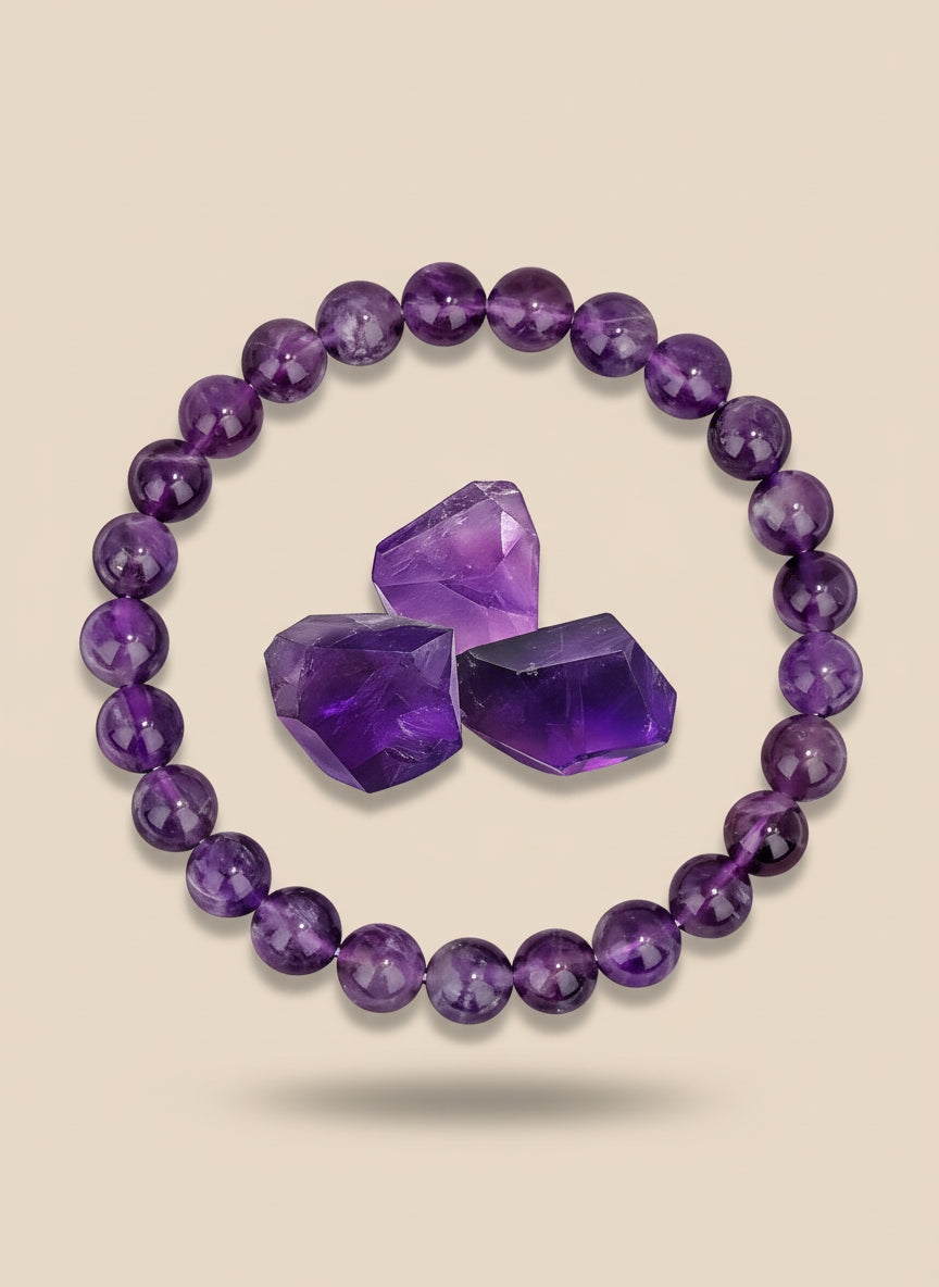 Bracelet en Pierres rondes Naturelles