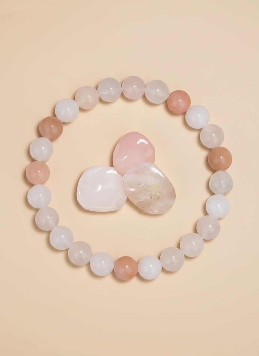 Bracelet en Pierres rondes Naturelles