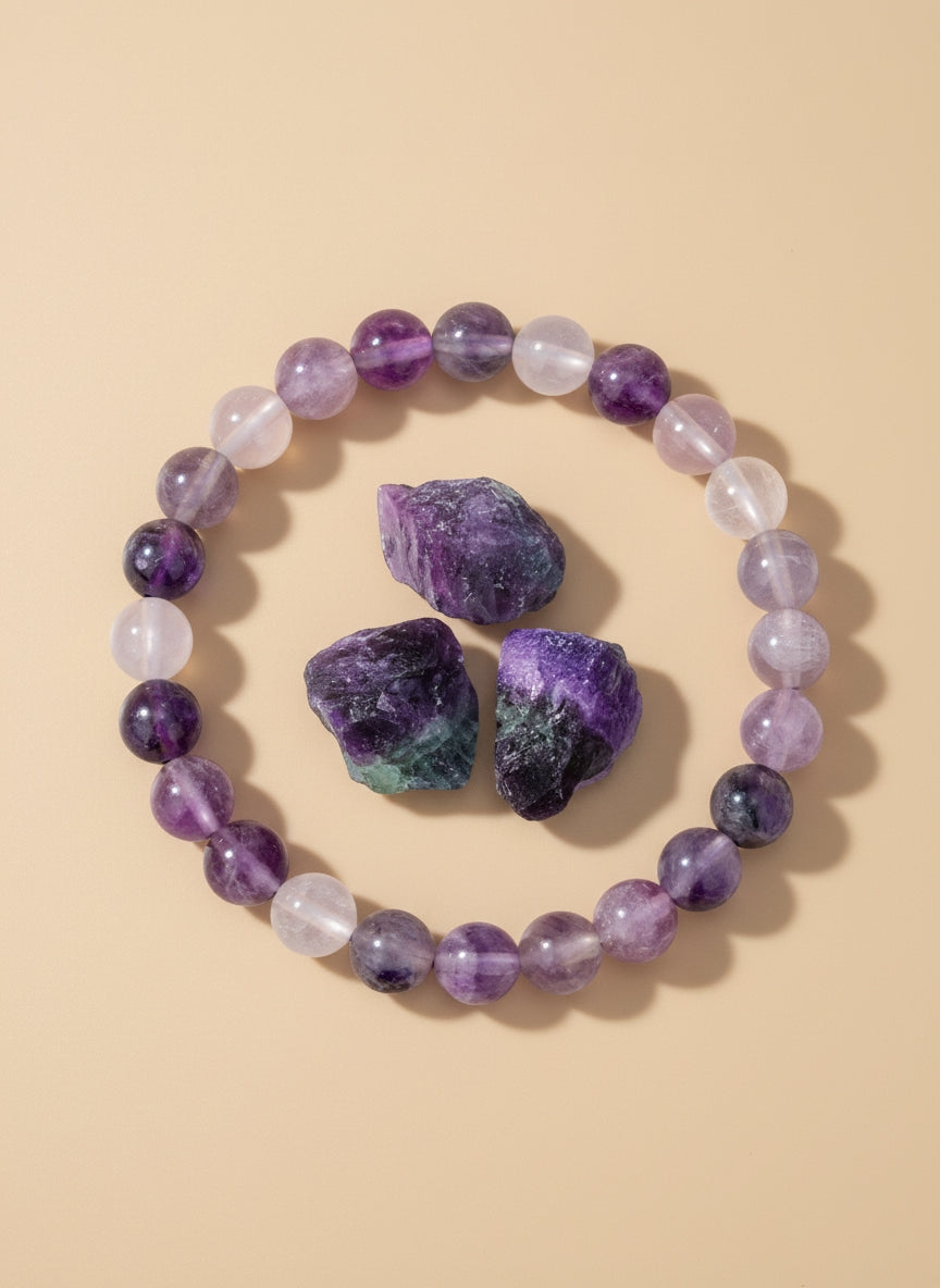 Bracelet en Pierres rondes Naturelles