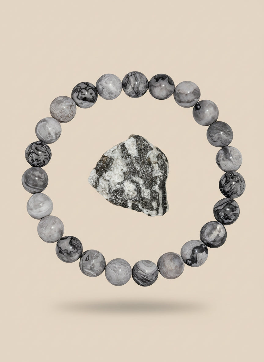 Bracelet en Pierres rondes Naturelles