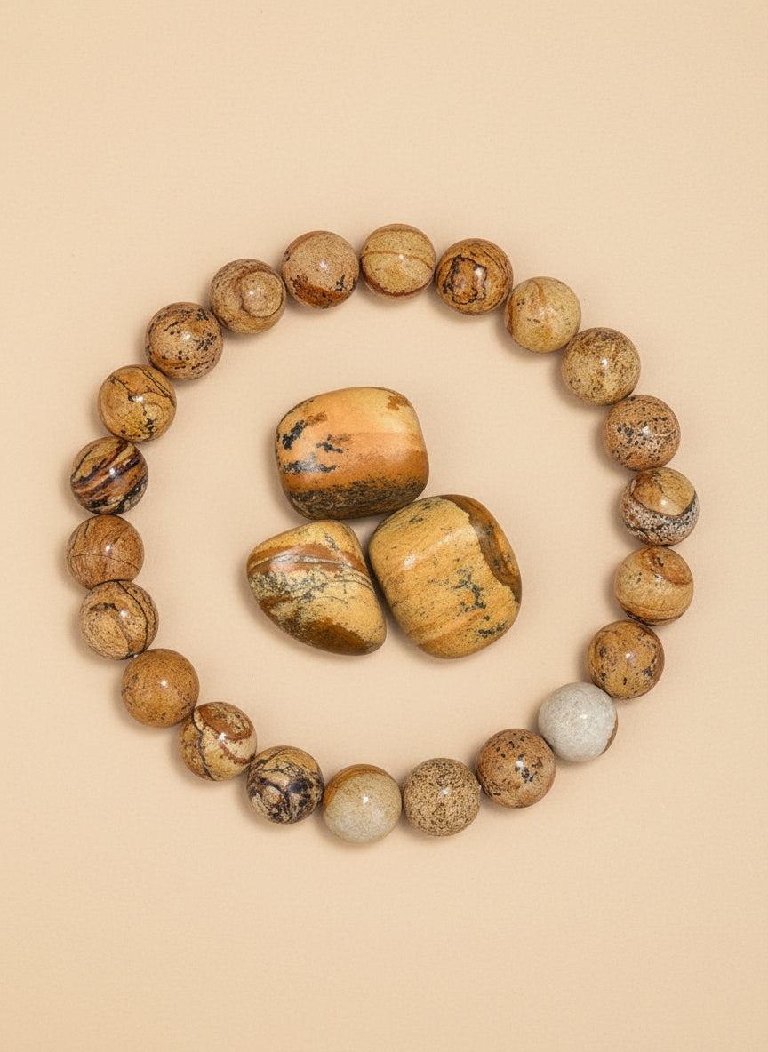 Bracelet en Pierres rondes Naturelles