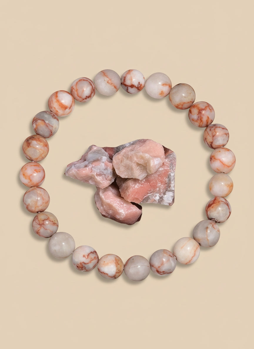 Bracelet en Pierres rondes Naturelles