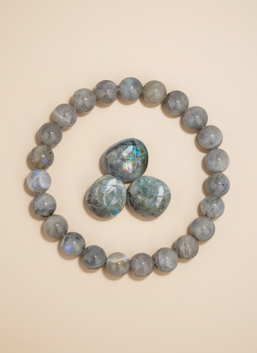 Bracelet en Pierres rondes Naturelles