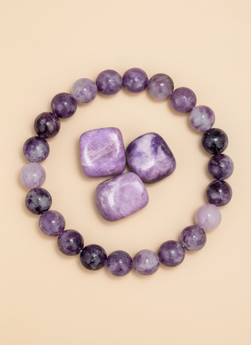 Bracelet en Pierres rondes Naturelles