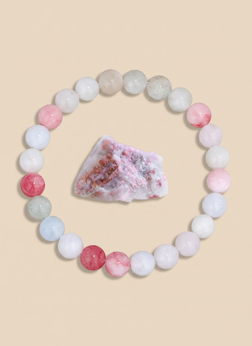 Bracelet en Pierres rondes Naturelles