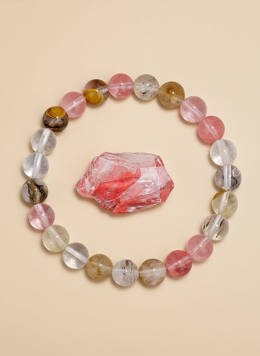 Bracelet en Pierres rondes Naturelles