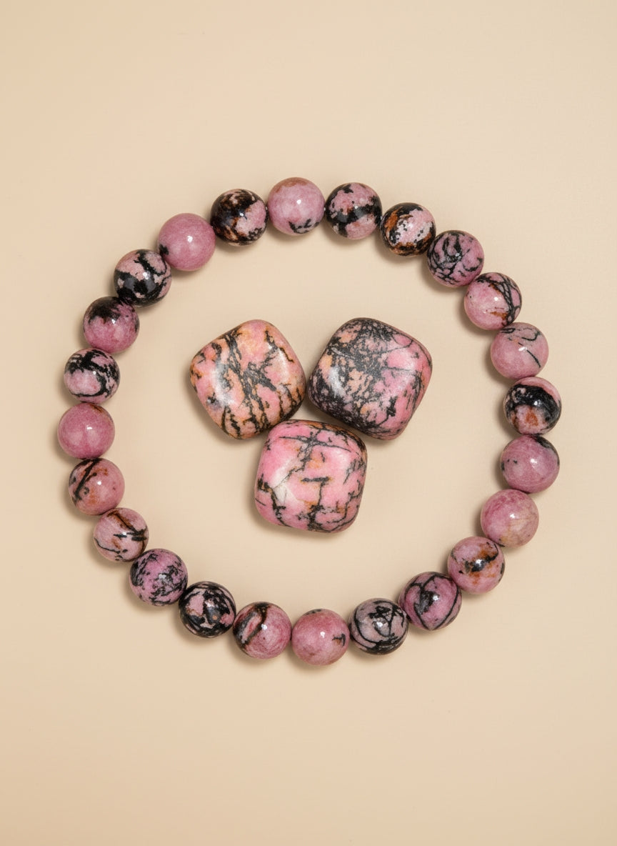 Bracelet en Pierres rondes Naturelles