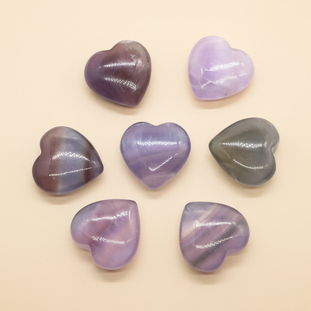 Cœur en pierre naturelle (Améthyste, Citrine, Aventurine...) – Pierre de bien-être et d’amour