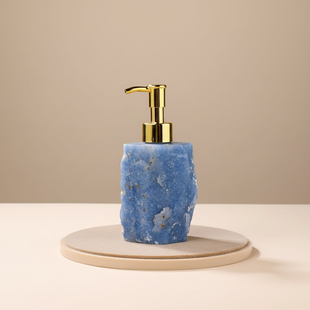 Distributeur de Savon en Pierre Naturelle Brute