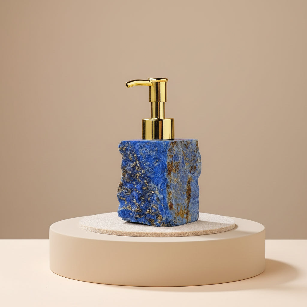 Distributeur de Savon en Pierre Naturelle Brute