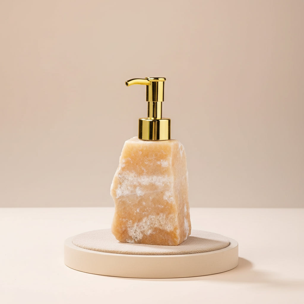 Distributeur de Savon en Pierre Naturelle Brute