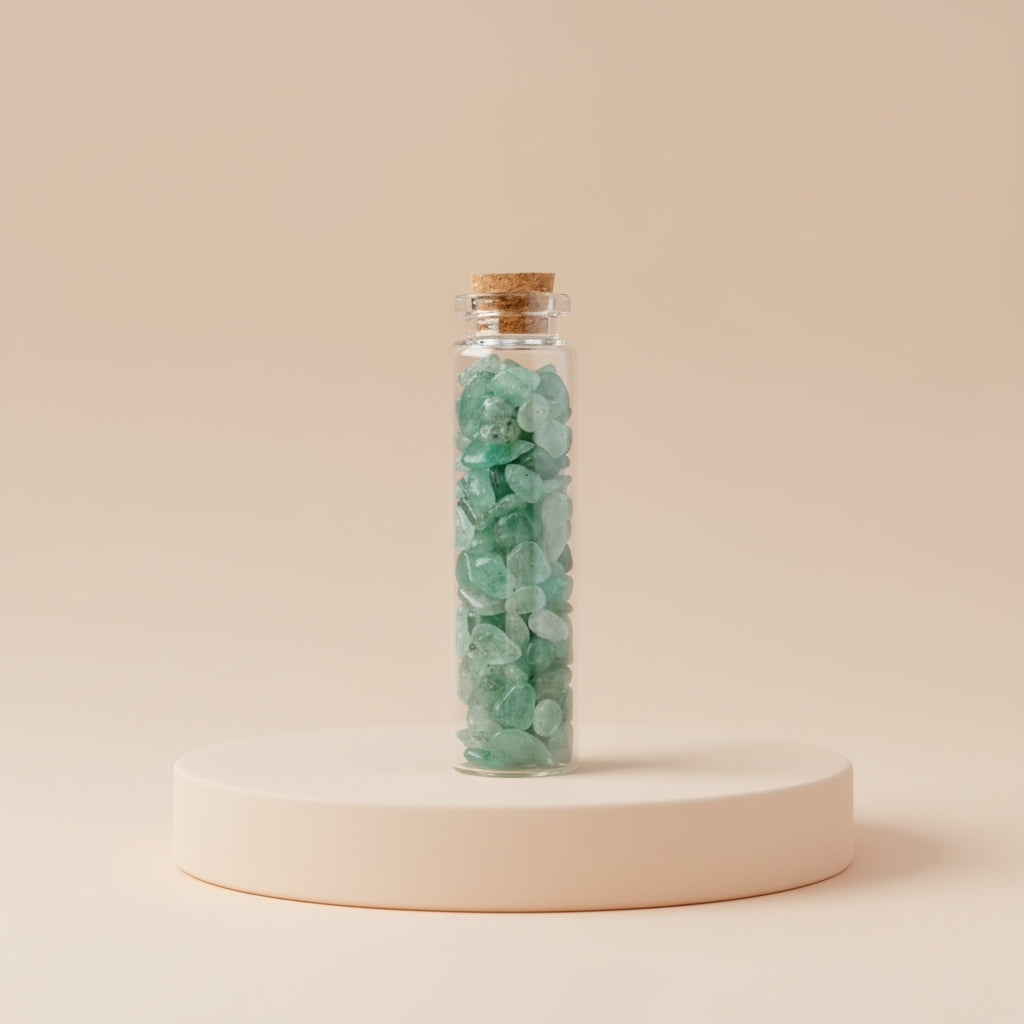 Bouteille de Graviers en Cristal Naturel