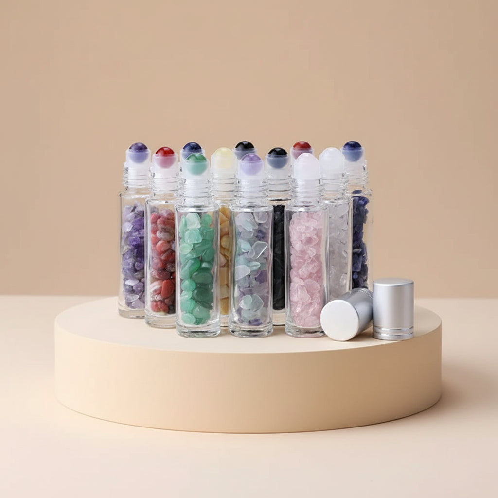 Flacons Roll-On en Pierres Naturelles (10 ml)