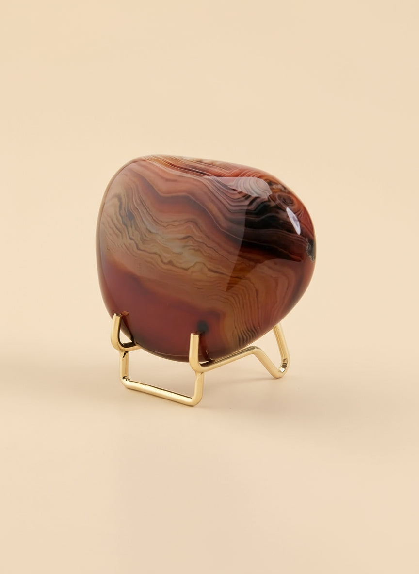 Support Métallique en or pour Pierres Naturelles & Minéraux