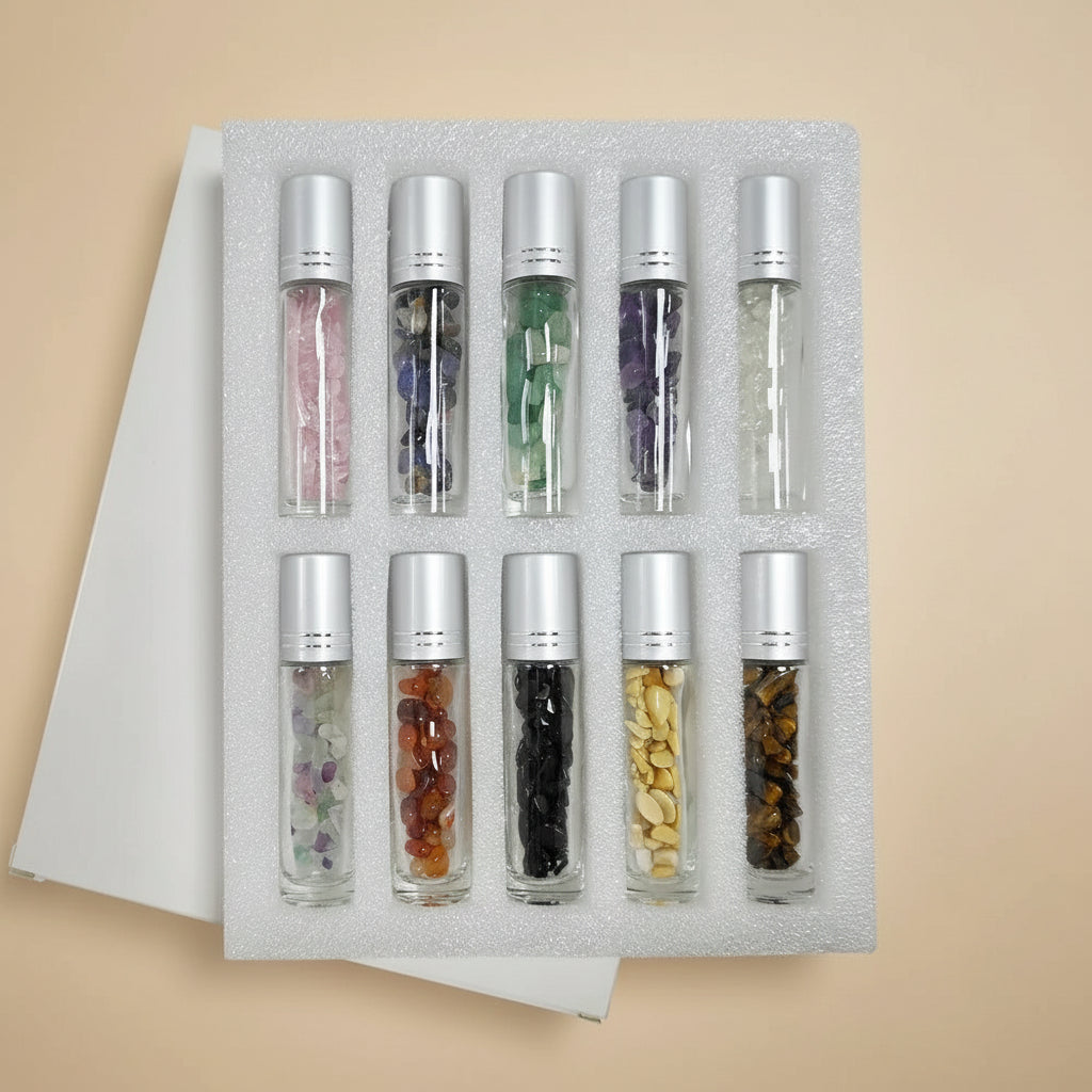 Flacons Roll-On en Pierres Naturelles (10 ml)