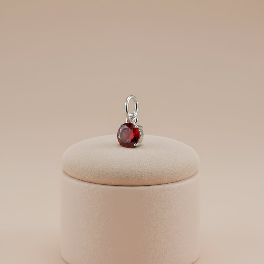 Pendentif Rond Pierre de naissance Doré